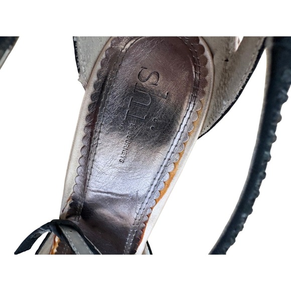 Lushi by Journettes Heels Black Pink Rhinestone Peep Toe Platform Pumps - Picture 11 of 13